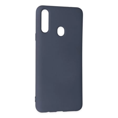 BT Teknik Samsung Galaxy A20S Kılıf Nano içi Kadife Silikon - Gri BEZ