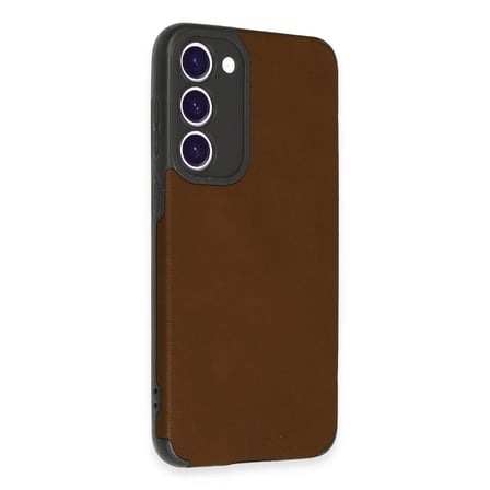 BT Teknik Samsung Galaxy S23 Plus Kılıf Loop Deri Silikon - Kahverengi BEZ
