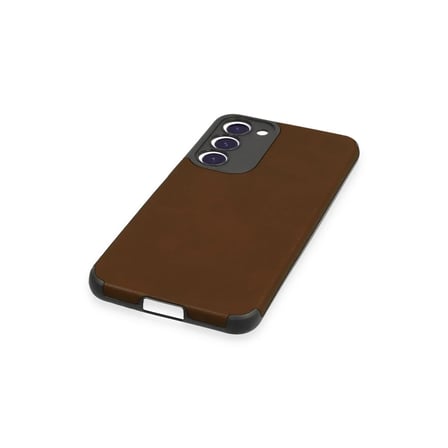 BT Teknik Samsung Galaxy S23 Plus Kılıf Loop Deri Silikon - Kahverengi BEZ
