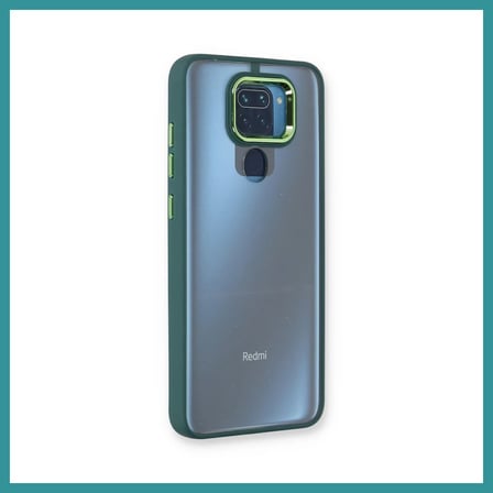 BT Teknik Redmi Note 9 Kılıf Dora Kapak - Haki Yeşil BEZ
