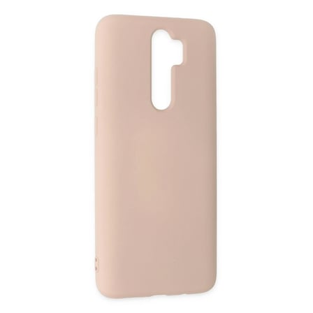 BT Teknik Redmi Note 8 Pro Kılıf Nano içi Kadife Silikon - Pudra BEZ