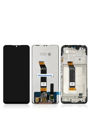 BT Teknik Redmi Note 11R Uyumlu Dokunmatik Ekran Çıtalı (Siyah) BEZ