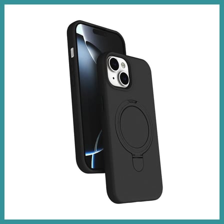 BT Teknik iPhone 15 Plus Uyumlu Regal Magsafe Standlı Kapak - Siyah BEZ