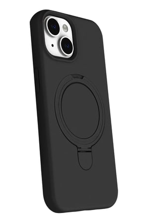 BT Teknik iPhone 15 Plus Uyumlu Regal Magsafe Standlı Kapak - Siyah BEZ