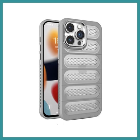 BT Teknik iPhone 15 Pro Uyumlu Kılıf Airmax Silikon Kapak - Titan Gri BEZ