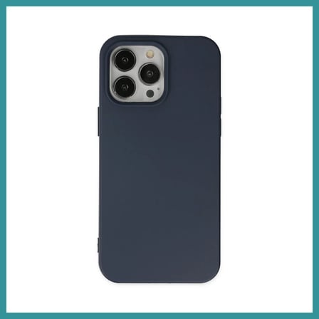 BT Teknik iPhone 14 Pro Uyumlu Kılıf Nano içi Kadife Silikon - Lacivert BEZ