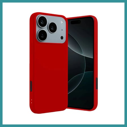 BT Teknik iPhone 17 Pro Uyumlu First Silikon - Kırmızı BEZ