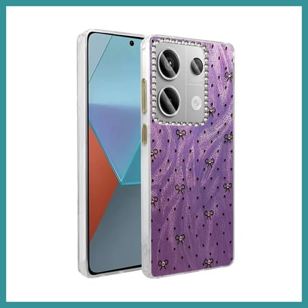 BT Teknik Redmi Note 13 Pro 4G Uyumlu Kılıf Blade Aynalı Desenli Kapak - Desen 2 BEZ