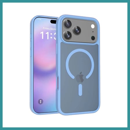 BT Teknik Joko iPhone 17 Pro Uyumlu Jota Magsafe Kapak - Açık Mavi BEZ