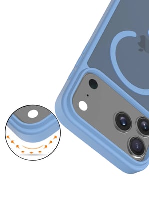 BT Teknik Joko iPhone 17 Pro Uyumlu Jota Magsafe Kapak - Açık Mavi BEZ