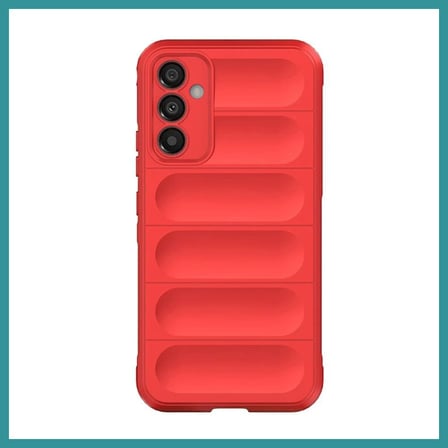BT Teknik Samsung A56 Kılıf Optimum Silikon - Kırmızı BEZ