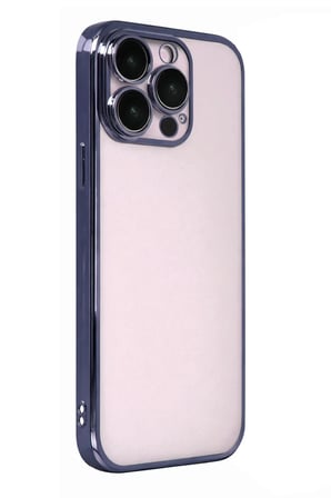 BT Teknik iPhone 15 Pro Max Uyumlu Lensli Silikon - Lacivert BEZ