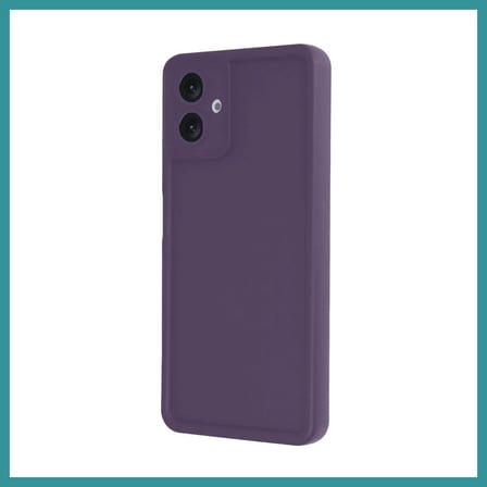 BT Teknik Samsung Galaxy A06 Uyumlu Kılıf Viera Silikon - Mürdüm BEZ
