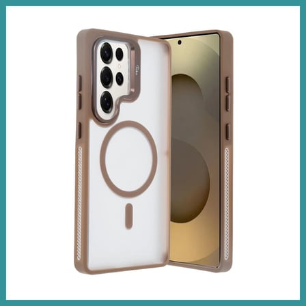 BT Teknik Joko Samsung Galaxy S25 Ultra Uyumlu Flet Lens Magsafe Kapak - Gold BEZ