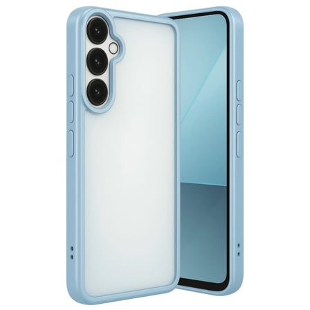 BT Teknik Samsung Galaxy A24 4G Prime Uyumlu Kılıf Lensli Silikon - Açık Mavi BEZ
