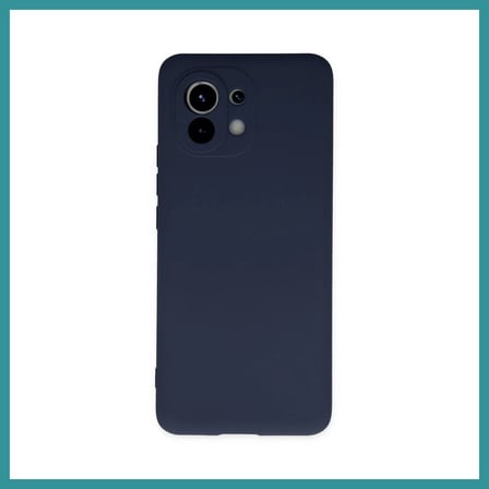 BT Teknik Mi 11 Uyumlu Kılıf Nano içi Kadife Silikon - Lacivert BEZ