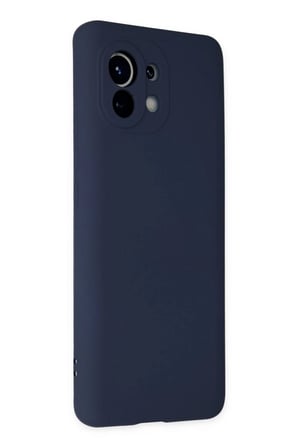 BT Teknik Mi 11 Uyumlu Kılıf Nano içi Kadife Silikon - Lacivert BEZ