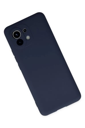 BT Teknik Mi 11 Uyumlu Kılıf Nano içi Kadife Silikon - Lacivert BEZ
