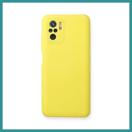 BT Teknik Redmi Note 10 Uyumlu Kılıf Nano içi Kadife Silikon - Sarı BEZ