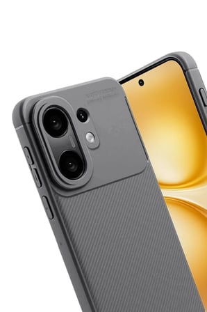 BT Teknik Vivo X200 FE Uyumlu Auto Focus Karbon Kapak -Gri BEZ