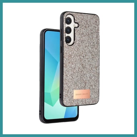 BT Teknik Onegif Samsung Galaxy A56 Uyumlu Bright Simli Kapak - Gold BEZ