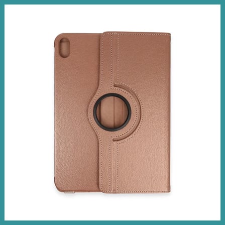 BT Teknik iPad 2025 10.9 10.Nesil (A16) Kılıf 360 Tablet Deri Kılıf - Rose Gold BEZ