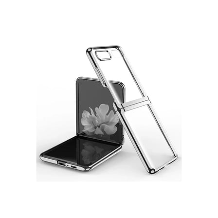 BT Teknik Samsung Galaxy Z Flip 4 Kılıf Fold Element Kapak - Gümüş BEZ