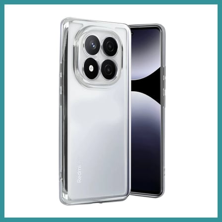 BT Teknik Redmi Note 14 Pro Plus Uyumlu Kılıf Lensli Silikon - Gümüş BEZ