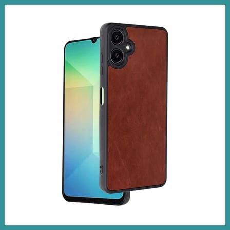 BT Teknik Samsung Galaxy A06 Uyumlu Kılıf Aras Deri Kapak - Bordo BEZ
