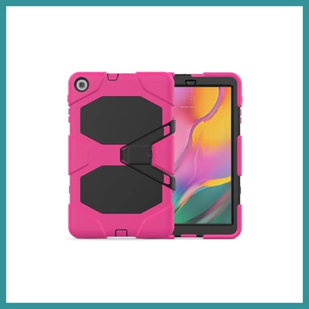 BT Teknik Samsung Galaxy T510 Tab A 10.1 Kılıf Griffin Tablet Kapak - Pembe BEZ
