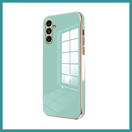 BT Teknik Samsung Galaxy A55 5G Uyumlu Kılıf Volet Silikon - Açık Yeşil BEZ