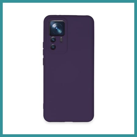 BT Teknik Mi 12T Pro Uyumlu Kılıf Nano içi Kadife Silikon - Mor BEZ