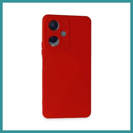 BT Teknik Vivo Y17S Uyumlu Kılıf Nano içi Kadife Silikon - Kırmızı BEZ
