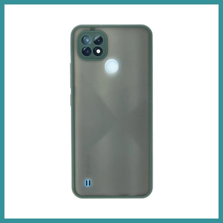 BT Teknik Realme C21 Uyumlu Kılıf Montreal Silikon Kapak - Yeşil BEZ