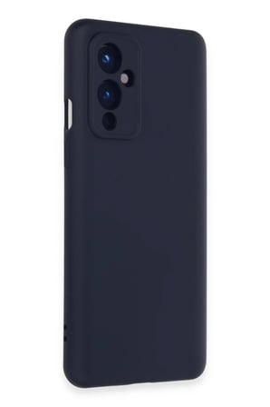 BT Teknik One Plus 9 Kılıf Nano içi Kadife Silikon - Lacivert BEZ
