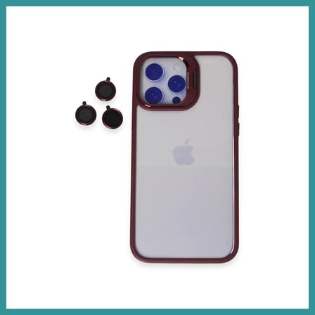 BT Teknik Joko iPhone 14 Pro Uyumlu Kılıf Roblox Lens Standlı Kapak - Bordo BEZ