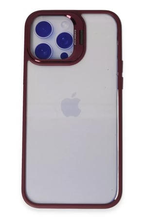 BT Teknik Joko iPhone 14 Pro Uyumlu Kılıf Roblox Lens Standlı Kapak - Bordo BEZ