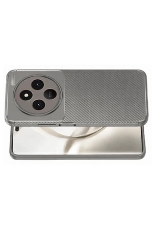 BT Teknik Tecno Spark 30 Uyumlu Kılıf Auto Focus Karbon Kapak - Gri BEZ