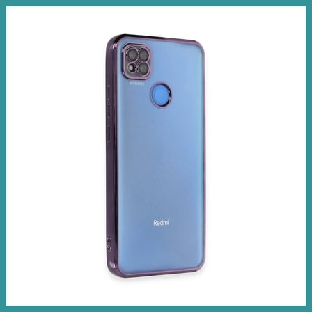 BT Teknik Redmi 9C Uyumlu Kılıf Lensli Silikon - Mor BEZ