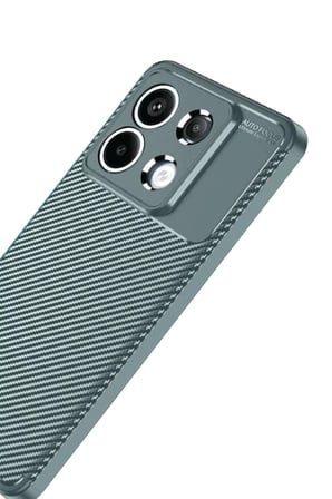 BT Teknik Redmi Note 13 Pro 4G Uyumlu Kılıf Auto Focus Karbon Kapak - Gri BEZ