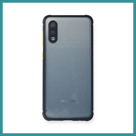 BT Teknik Samsung Galaxy A02 Uyumlu Kılıf Miami Şeffaf Silikon - Lacivert BEZ