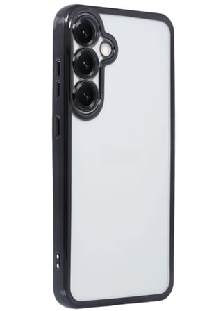 BT Teknik Samsung Galaxy S25 Uyumlu Kılıf Lensli Silikon - Siyah BEZ