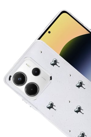 BT Teknik Redmi Note 14 4G Uyumlu Fiyonk Desenli Kapak - Desen 1 BEZ