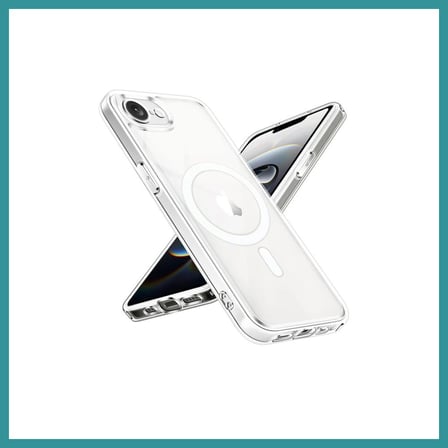 BT Teknik iPhone 16E Uyumlu Kılıf Magneticsafe Şeffaf Silikon - Şeffaf BEZ