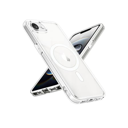BT Teknik iPhone 16E Uyumlu Kılıf Magneticsafe Şeffaf Silikon - Şeffaf BEZ