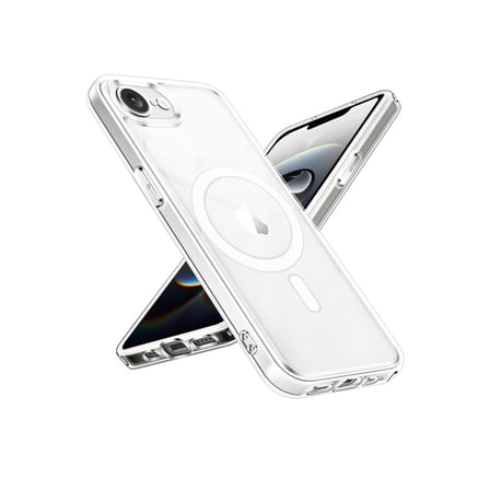 BT Teknik iPhone 16E Uyumlu Kılıf Magneticsafe Şeffaf Silikon - Şeffaf BEZ