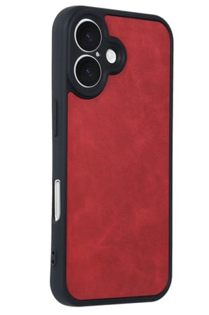 BT Teknik iPhone 16 Uyumlu Kılıf Aras Deri Kapak - Kırmızı BEZ