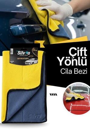 40x80 Çift Yönlü Mikrofiber Bez | Kadife Yüzeyli Cila Silme, Kurulama ve Parlatma Bezi | Çizmez