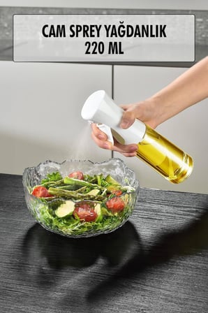 Cam Sprey Yağdanlık Beyaz 220 Ml