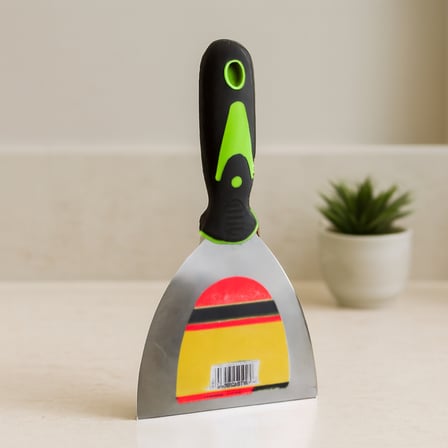 125 Mm Metal Spatula Fiber Saplı